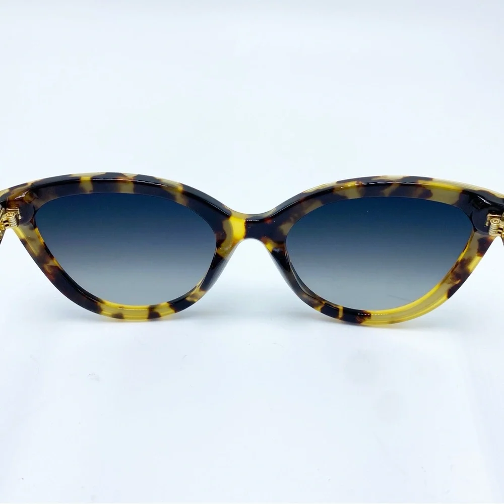 KREWE Monroe Brown & Black Tortoise Shell Cat-Eye Sunglasses